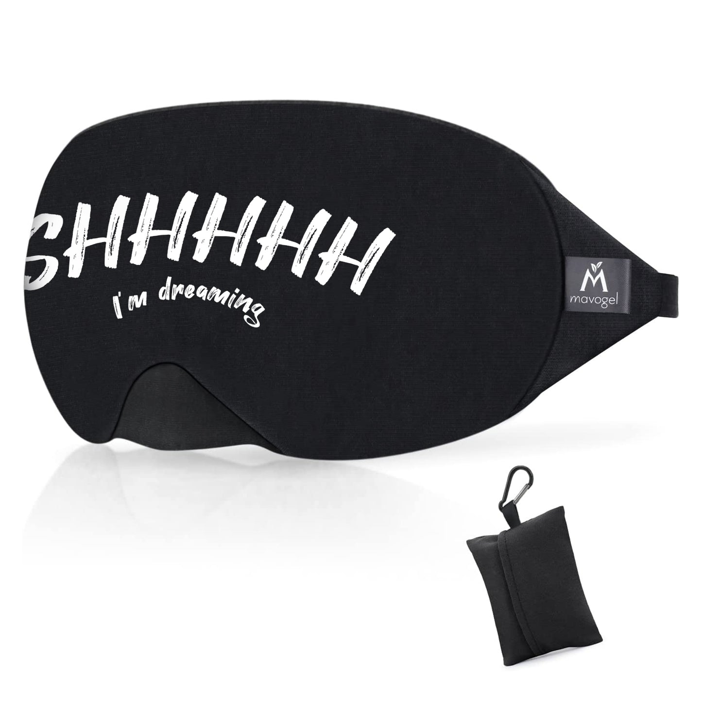 Mavogel Cotton Sleep Mask - Sleep Eye Mask for Women Men, Light Blocking Night Eyemask, Super Soft and Comfortable Eye Covers for Sleeping (Dreaming Style)