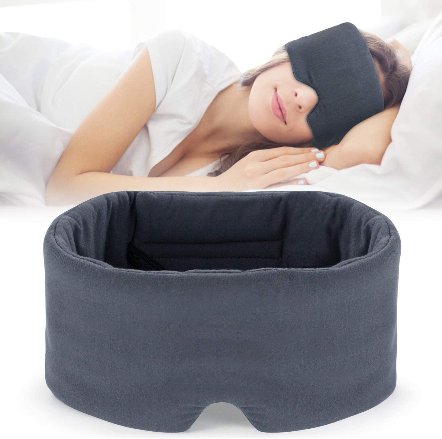 Mavogel Modal Material Sleep Mask - Ultra Soft and Skin Friendly Full Eye Covers for Women/Men