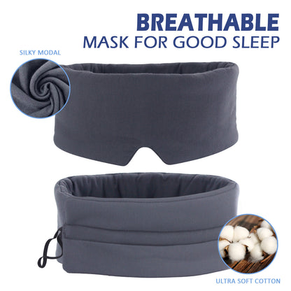 Mavogel Modal Material Sleep Mask - Ultra Soft and Skin Friendly Full Eye Covers for Women/Men