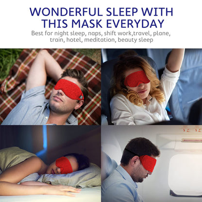 Mavogel Cotton Sleep Eye Mask - Breathable Light Blocking Sleep Mask, Soft Comfortable Night Eye Mask for Men Women (Red)