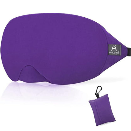 Mavogel Cotton Sleep Eye Mask - Breathable Light Blocking Sleep Mask, Soft Comfortable Night Eye Mask for Men Women (Purple)